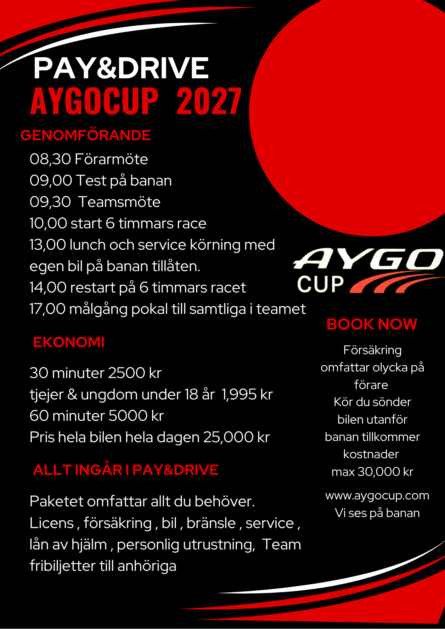 Pay&drive avtal Aygocup